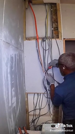 Electrician Delroy terminating 16mm MICC