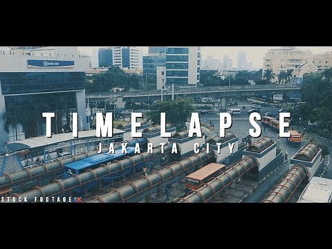 (Stock Footage) - Time Lapse View of Traffic in Jakarta - 4K