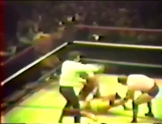 FAN CAM : WWF @ Boston Garden – December 8, 1984 (16,000; sell out) WWF Women’s Tag Team Champions Velvet McIntyre & Desiree Peterson defeated Penny Mitchell & Peggy Peterson Bobby Heenan defeated Salvatore Bellomo Buddy Rose defeated SD Jones Brutus Beefcake defeated Jose Luis Rivera Big John Studd pinned Swede Hanson (sub. for Rocky Johnson) David Sammartino (w/ Bruno Sammartino) defeated Ken Patera (w/ Bobby Heenan) via disqualification; during the bout, Sammartino and Patera tried to wrestle