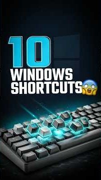 10 Windows Shortcuts You NEED to Know! 🤯 #Shorts