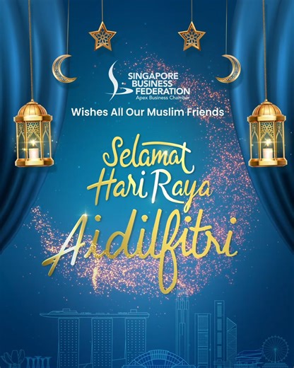 The SBF Team wishes Selamat Hari Raya Aidilfitri to all our Muslim friends and those who celebrate the festival! We hope you have a warm and blessed Aidilfitri, showered with love, happiness and laughter. #HariRaya #SBF2024 #SGBusinesses | Singapore Business Federation | Facebook