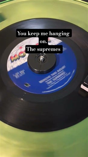 you keep me hanging on the supremes 45. #oldies #music #motown #vinyl #shorts