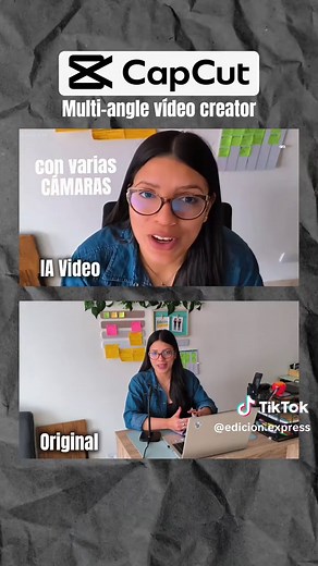 En CapCut Video Studio puedes convertir un video plano, grabado en un solo ángulo, en una edición con diferentes ángulos usando la habilidad de Multicámara. Lo mejor: NO necesitas escribir ningún prompt. Solo seleccionas la habilidad o Skills, adjuntas tu video grabado en un solo ángulo… y CapCut hace la magia. ✨ Una forma súper práctica de darle más dinamismo a tus videos sin tener que grabar nuevamente. Y si quieres probar el Estudio de Video te deje el enlace en mi perfil 🫶🏻😘# #CapCut #Vid