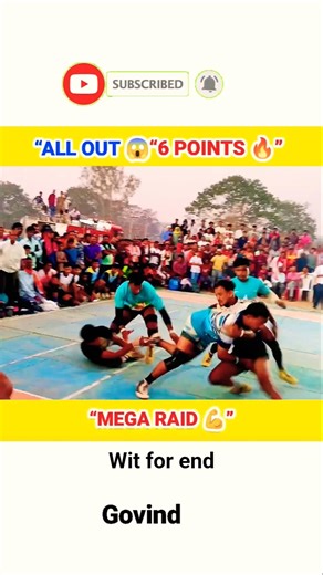 6 Point Raid 😳 | Raider ne Kar Diya ALL OUT | Kabaddi Viral #shortsfeed #shorts