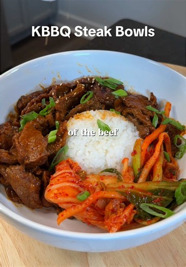 30-MINUTE KBBQ Steak Bowls 🥩 this marinade works for ground beef, chicken, pork, tofu, shrimp you name it! Full recipe and ingredient list is up on my substack 💌 #easyrecipe #dinnerinspo #kbbq #quickdinner #cooking