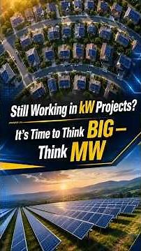 How to Grow from kW to MW Solar Projects in India