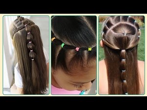 Stylish Rubber band Hairstyle For Creative designs