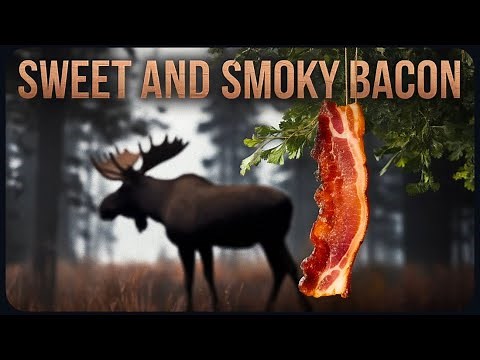 How to make SMOKED MOOSE BACON | Wild Game Cooking! Such a good recipe!
