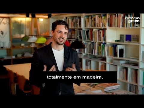 Edificio Mjøstårnet pré fabricado com estrutura de madeira, na Noruega.