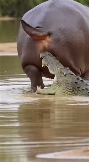 Wrong Tail to Grab: Hippo Uses Its Most Infamous Move 😨