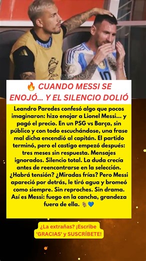 Cuando Messi se Enojó: 3 Meses de Silencio que Asustaron a Paredes 😱🐐