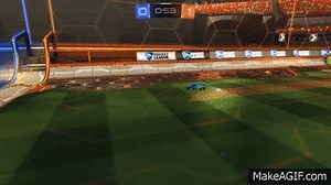 Rocket League - epic half flip save on Make a GIF