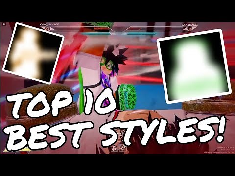 THE TOP 10 BEST STYLES IN UNTITLED BOXING GAME! | UBG