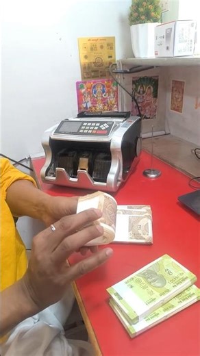 ₹10 ₹20 Notes Counting | Real Currency Handling | Cash Counting Machine Demo