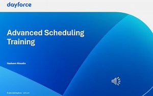 Dayforce Advanced Scheduling Training - English Session