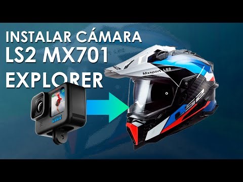 HOW TO ATTACH A CAMERA MOUNT TO AN LS2 MX701 EXPLORER HELMET | Claudio on Moto