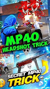 mp40 headshot trick 🔥2026 || best headshot setting & sensitivity #shorts #freefire #baseergaming