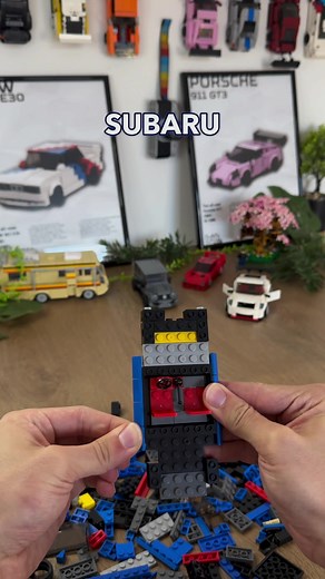 Building the Iconic Subaru WRX STI 📦 What should we build next? #lego #cars #legocars #brickcars #carguy #subaru