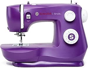 Amazon.com: SINGER Simple 3337 Lightweight & Portable Sewing Machine With 108 Stitch Applications, LED Light & 1-step Buttonhole | Used for Crafting and Sewing - Purple