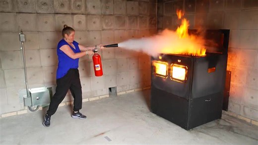 Fire Safety Tips: Moms Test Their Extinguisher Skills
