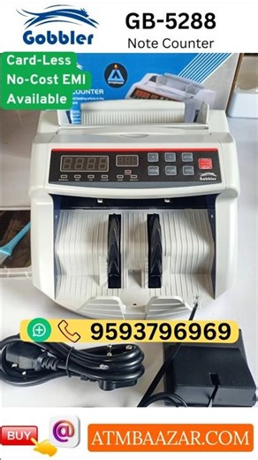 Gobbler GB 5288 Cash Counting Machine with Fake Note Detection | ATMBAAZAR #notecountingmachine