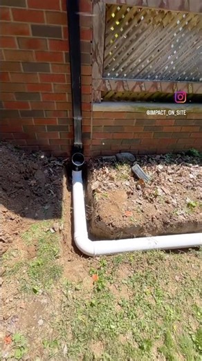 Downspout, drainage, broken gas line…#drainage #downspouts #excavation #basementwaterproofing #duke