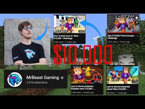 How get into Mr. Beast Minecraft Events for $10,000 (LATEST)