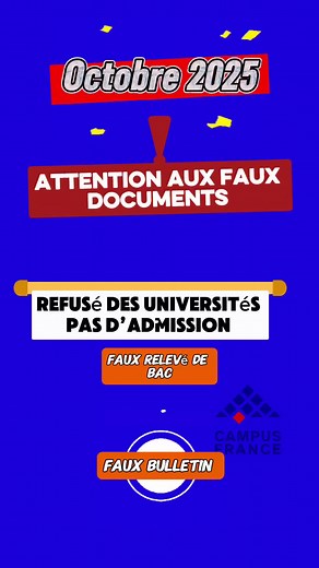 Documents à Préparer pour Inscription Campus France 2025-2026