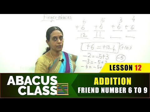 Abacus Class - Addition - Friend Number 6 TO 9 | Learn basics Abacus | Beginners Abacus Lesson 12