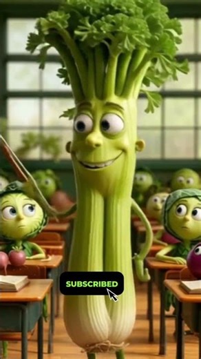 🥦 "When Vegetables Go to School! 😂🍎 | Funny Healthy Animation #Shorts"