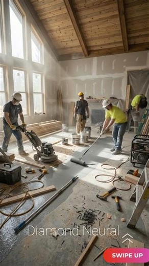 Most Satisfying Floor Transformation Ever 😍 #epoxyfloor #shorts #shortsfeed