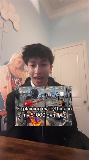Explaining everything in my $1000 gym bag under 60 seconds #fyp #gym | what's in my gym bag