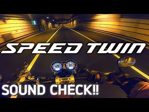 Triumph Speed Twin Sound Check!!｜トライアンフ スピードツインと夜の首都高【EG Sound Only】