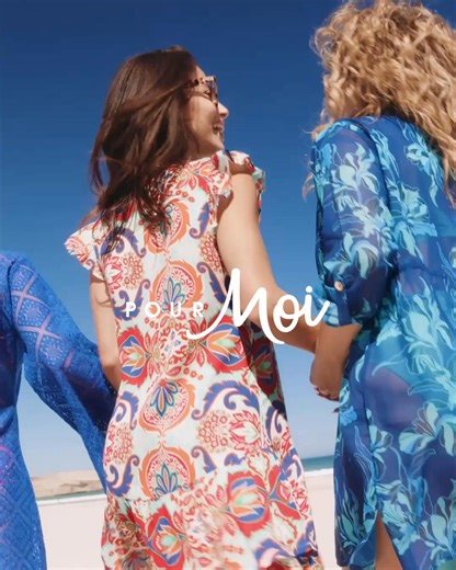 From beach to bar, sorted. Discover new season beachwear layers in fresh colours, designed to flatter and style effortlessly over swimwear. | Pour Moi