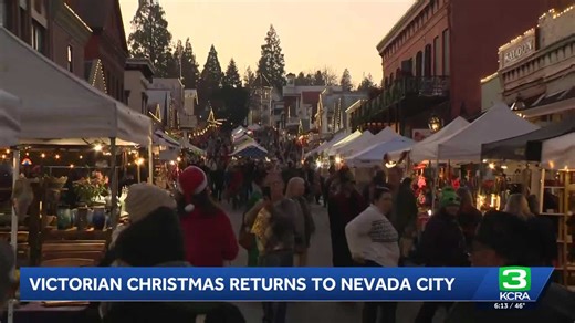 Nevada City's Victorian Christmas shines bright above the fog
