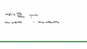 SOLVED:Using the definitions of mass and mole fractions, derive a relation between them.