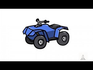 how to draw ATV bike and easy step by step drawing videoscribe
