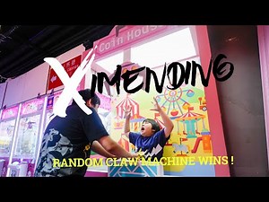 Claw Machine Wins from Ximending Taipei Taiwan