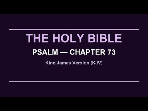 Psalm 73 | KJV Bible Reading with Calming Music | Sleep & Meditation