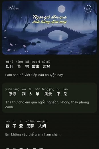 ngon gio dem qua anh trang dem nay #music #trungquoc #fyp #viral