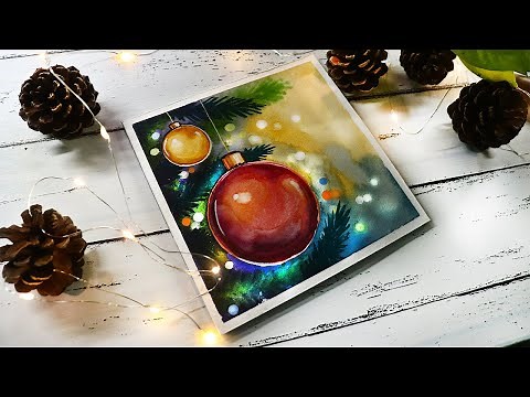 How To Draw Christmas Tree and Baubles Step By Step Tutorial For Beginners