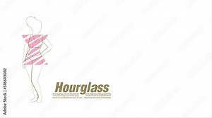 sketch animation female body Hourglass shapes