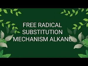 Free Radical substitution mechanism, Practice examples, intimation, propagation, termination