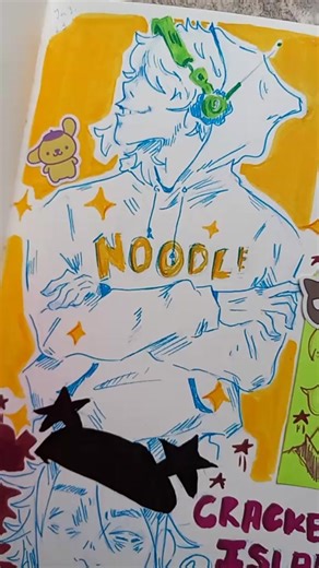 Any Gorillaz fans out there??! #gorillaz #gorillaz2d #noodle #gorillazrussel #murdoc #doodle #art #fyp