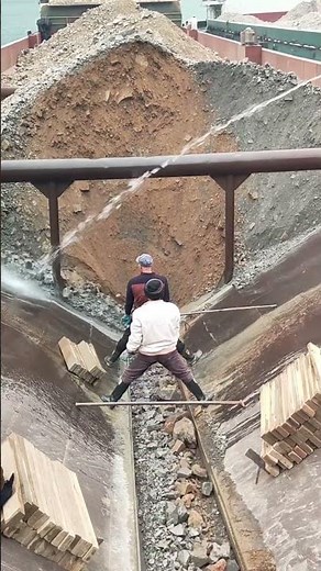 Unloading a Ship Full of Big Stones - Tough but Rewarding!