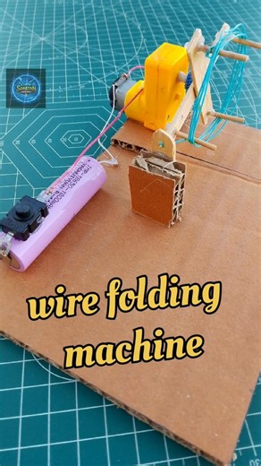 wire folding machine || DIY DC motor invention #scienceproject