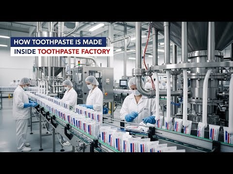 Inside a Toothpaste Manufacturing Plant Complete Production Journey