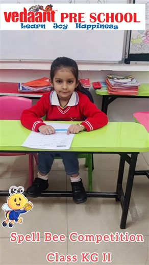 Vedaant Pre school Palsikar on Instagram: "Class KG II kids performing well in their Spell Bee Competition. Congratulations to the winners and participants. #vedaantpalsikarcampus #kidsactivities #vedaantpreschoolpalsikar #vedaantpreschool #bestschoolsinindore"