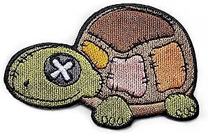 Kolorspun Patchwork Turtle Patch (Iron On Backing)