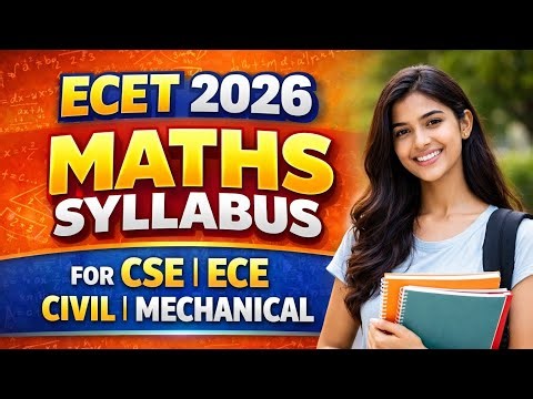 TG ECET 2026 Maths Syllabus # Cse # Ece # Civil # Mechanical # complete syllabus # Ecet topics
